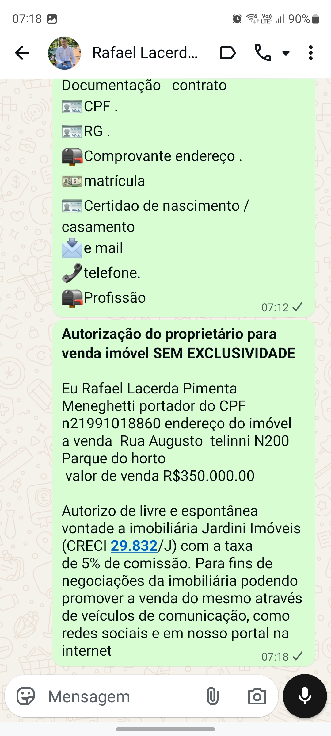 Casa no bairro Parque do Horto à Venda
