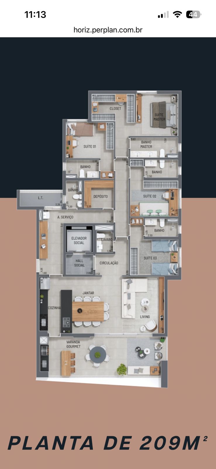 Apartamento em Horiz Residence à Venda
